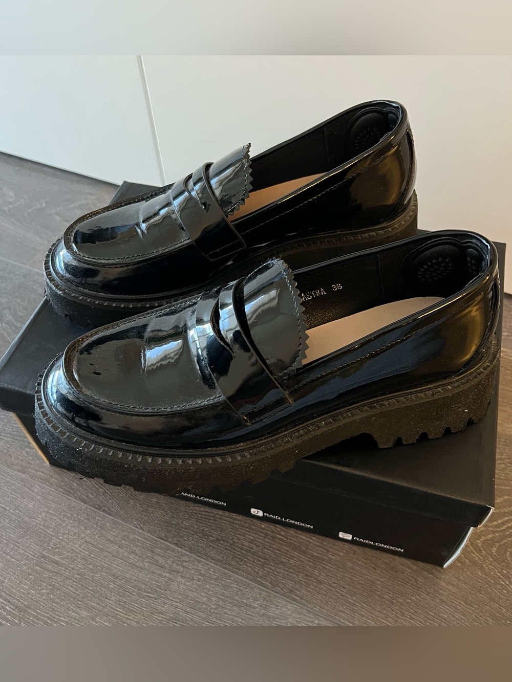 Black Chunky Loafers